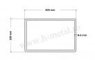 Teava rectangulara zincata 300x200x8 mm 2
